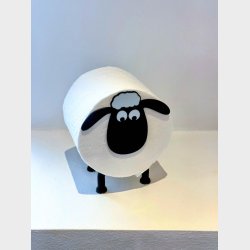 Toiletrulleholder - inkl. 4 sjove udskiftelige hatte